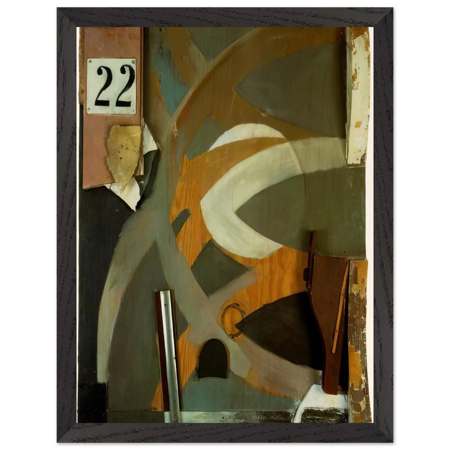 THE SPRING DOOR 1938 by Kurt Schwitters — Framed art print at Zephyeer