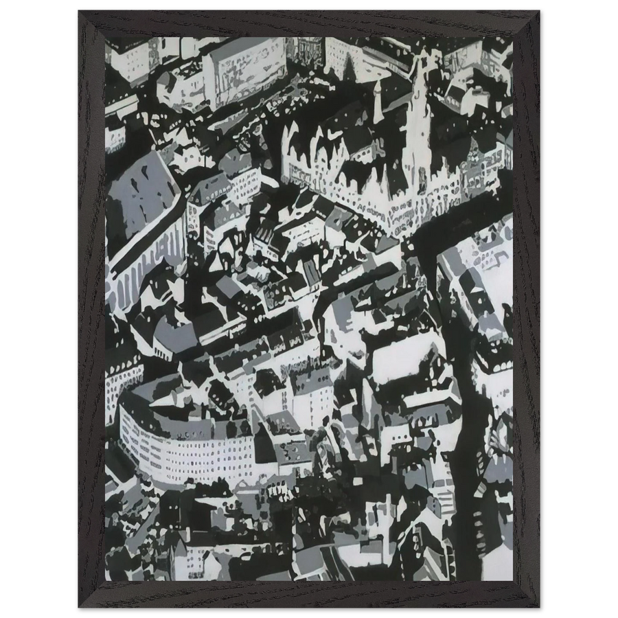TOWNSCAPE MU 1968 by Gerhard Richter — Framed art print at Zephyeer