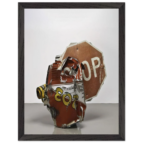 STOP SIDE EARLY WINTER GLUT 1987 by Robert Rauschenberg — Framed art print at Zephyeer