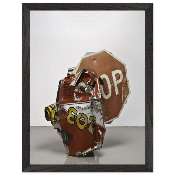 STOP SIDE EARLY WINTER GLUT 1987 by Robert Rauschenberg — Framed art print at Zephyeer