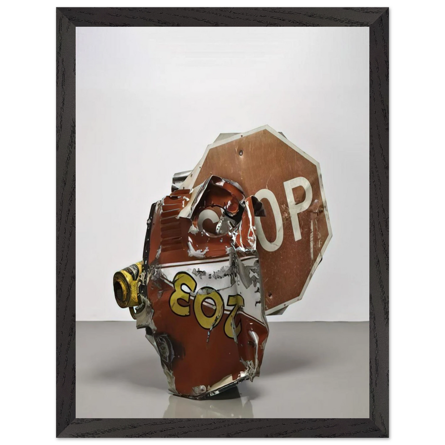 STOP SIDE EARLY WINTER GLUT 1987 by Robert Rauschenberg — Framed art print at Zephyeer