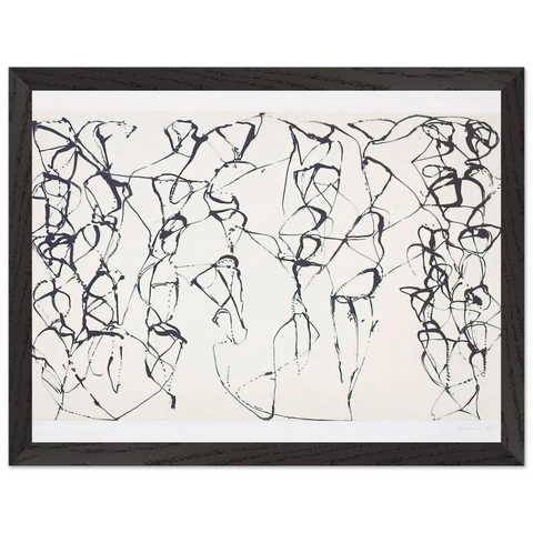 Cold Mountain Series, Zen Study 6 - 1991 by Brice Marden — Framed art print at Zephyeer