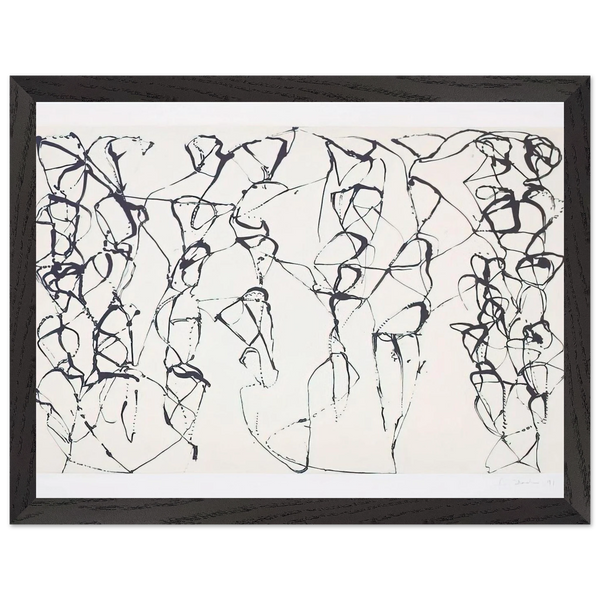 Cold Mountain Series, Zen Study 6 - 1991 by Brice Marden — Framed art print at Zephyeer