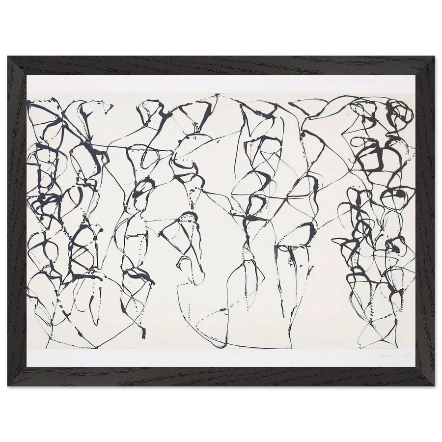 Cold Mountain Series, Zen Study 6 - 1991 by Brice Marden — Framed art print at Zephyeer