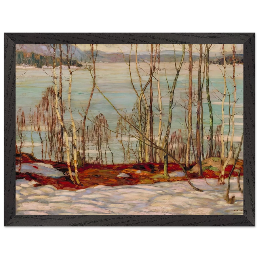 Frozen Lake, Early Spring, Algonquin Park - 1914 by A.Y. Jackson — Framed art print at Zephyeer