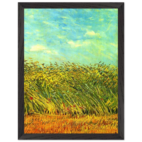 Wheat Field with a Lark by Vincent van Gogh — Framed art print at Zephyeer