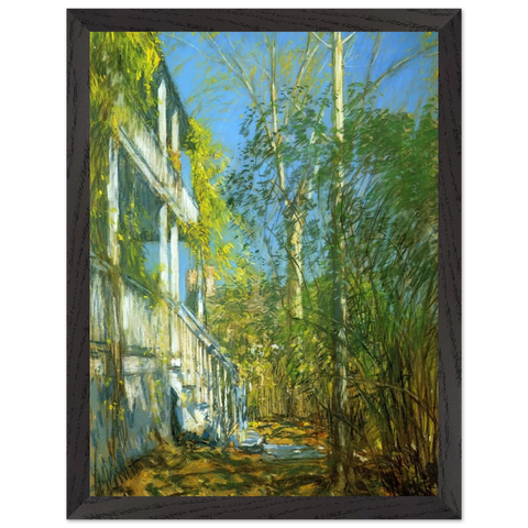 Summer at Cos Cob by Childe Hassam — Framed art print at Zephyeer