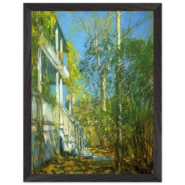 Summer at Cos Cob by Childe Hassam — Framed art print at Zephyeer
