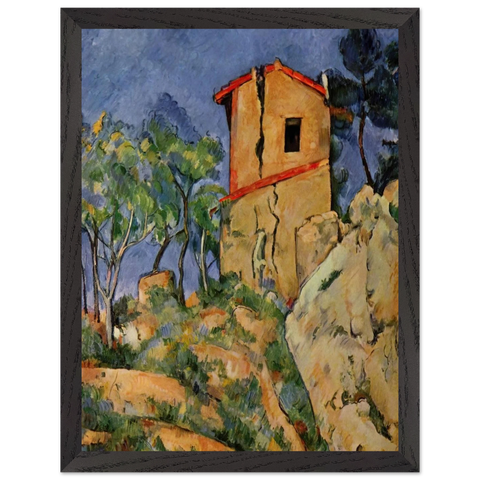 The House with the Cracked Walls by Paul Cézanne — Framed art print at Zephyeer