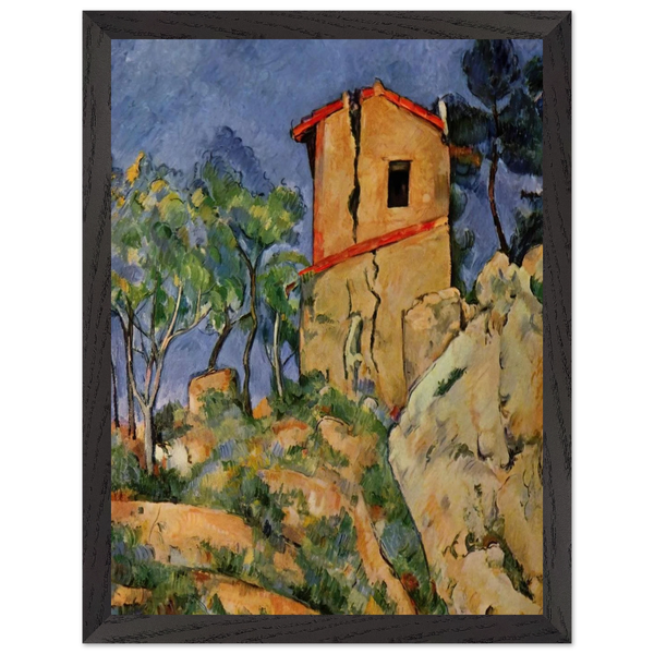 The House with the Cracked Walls by Paul Cézanne — Framed art print at Zephyeer