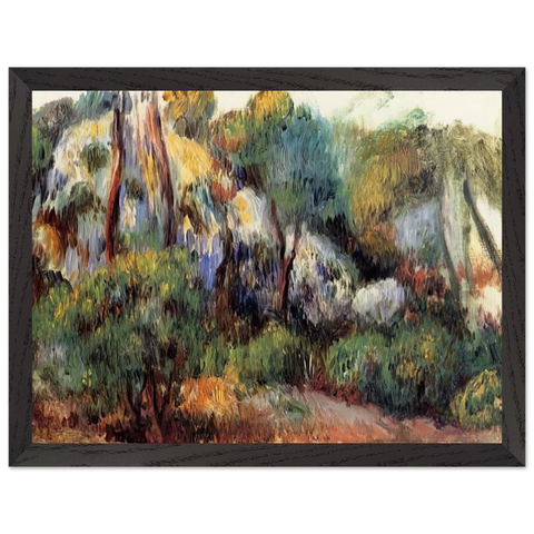 Purple Landscape by Pierre-Auguste Renoir — Framed art print at Zephyeer