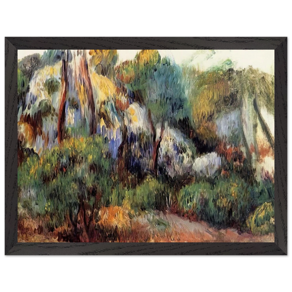 Purple Landscape by Pierre-Auguste Renoir — Framed art print at Zephyeer