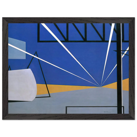 Lights in an Aircraft Plant - 1945 by Ralston Crawford — Framed art print at Zephyeer