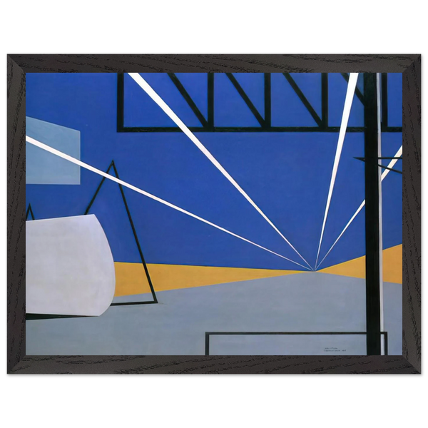 Lights in an Aircraft Plant - 1945 by Ralston Crawford — Framed art print at Zephyeer
