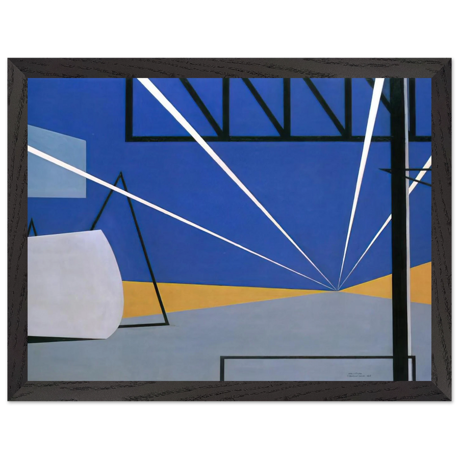 Lights in an Aircraft Plant - 1945 by Ralston Crawford — Framed art print at Zephyeer