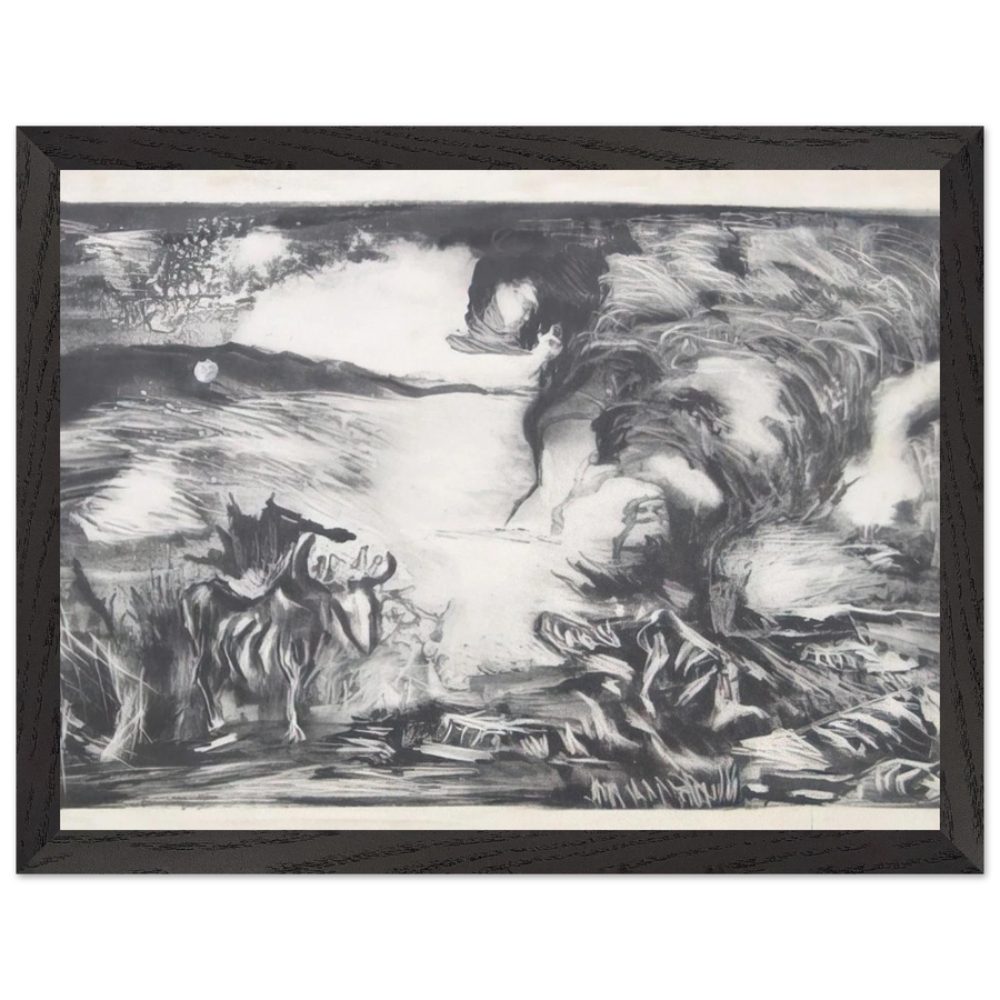 LANDSCAPE WITH STEER 1937 1 by Jackson Pollock — Framed art print at Zephyeer