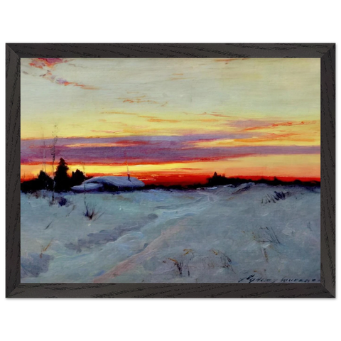 Alaska Sunset - Romanticism by Sydney Laurence — Framed art print at Zephyeer