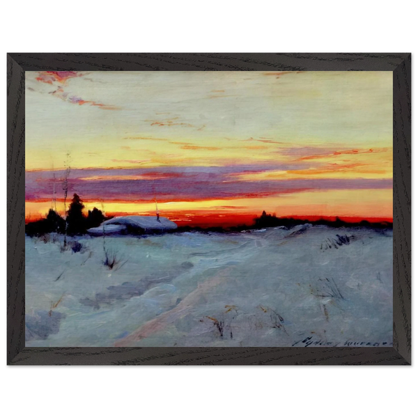 Alaska Sunset - Romanticism by Sydney Laurence — Framed art print at Zephyeer