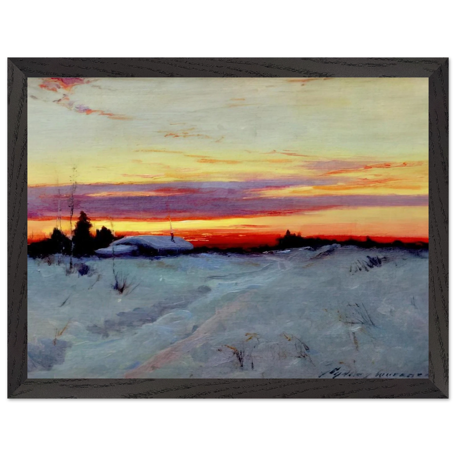 Alaska Sunset - Romanticism by Sydney Laurence — Framed art print at Zephyeer