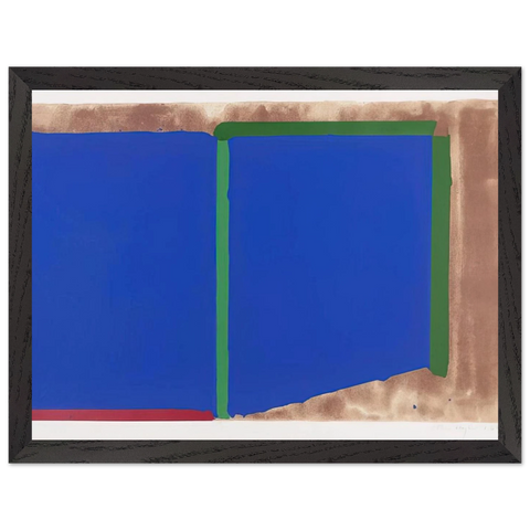 Blues, Greens - 1969 by John Hoyland — Framed art print at Zephyeer