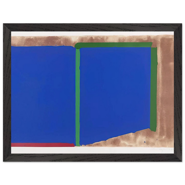 Blues, Greens - 1969 by John Hoyland — Framed art print at Zephyeer