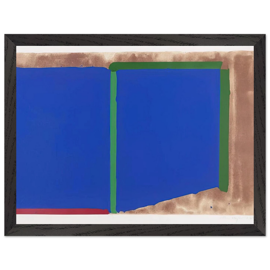 Blues, Greens - 1969 by John Hoyland — Framed art print at Zephyeer