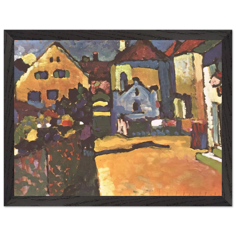 GRUNGASSE IN MURNAU 1909 by Wassily Kandinsky — Framed art print at Zephyeer