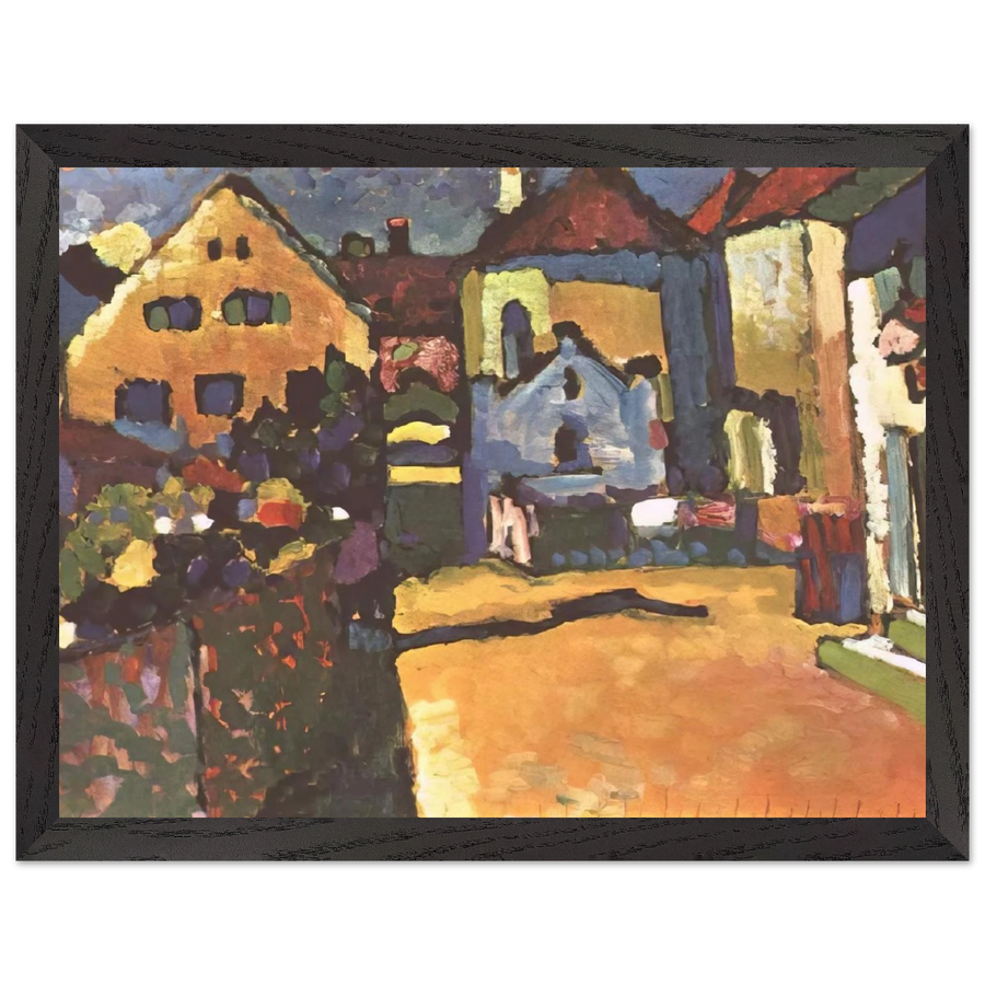 GRUNGASSE IN MURNAU 1909 by Wassily Kandinsky — Framed art print at Zephyeer