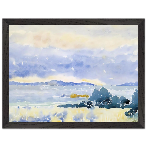 Land by the Sea by Henri-Edmond Cross — Framed art print at Zephyeer