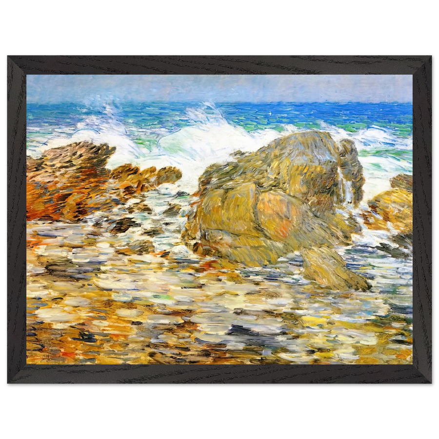 Surf, Appledore by Childe Hassam — Framed art print at Zephyeer