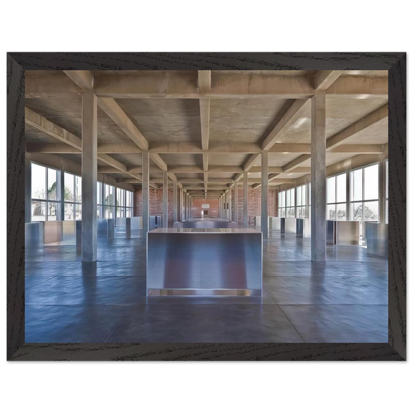 Untitled 100 Untitled Works in Mill Aluminium - 1986 by Donald Judd — Framed art print at Zephyeer