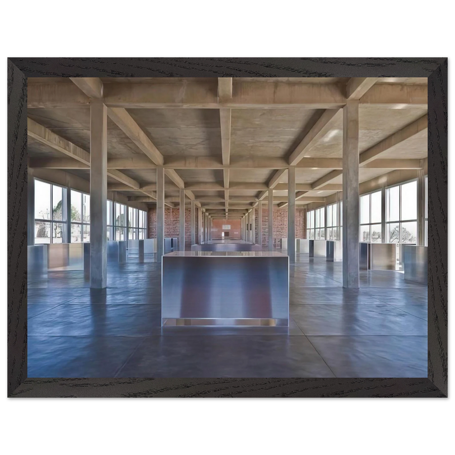 Untitled 100 Untitled Works in Mill Aluminium - 1986 by Donald Judd — Framed art print at Zephyeer