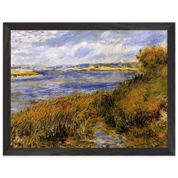 The Banks of the Seine at Champrosay by Pierre-Auguste Renoir — Framed art print at Zephyeer