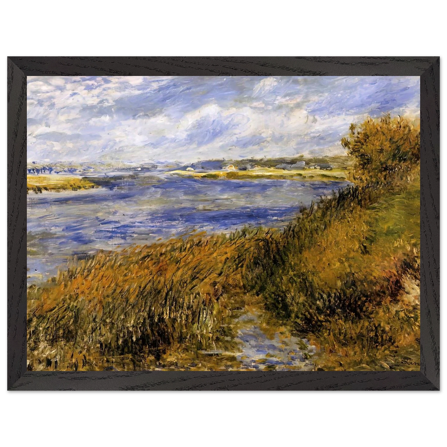 The Banks of the Seine at Champrosay by Pierre-Auguste Renoir — Framed art print at Zephyeer
