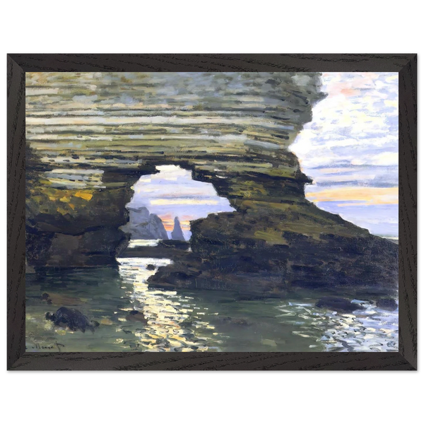 Port d `Amount Etretat by Claude Monet — Framed art print at Zephyeer