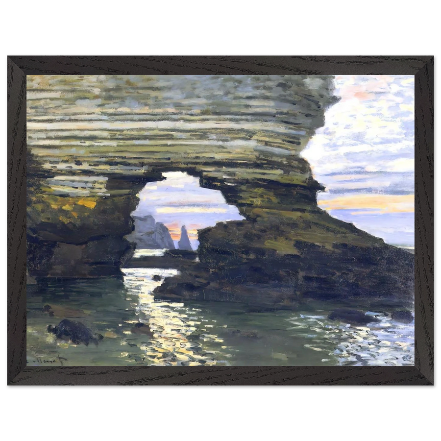 Port d `Amount Etretat by Claude Monet — Framed art print at Zephyeer