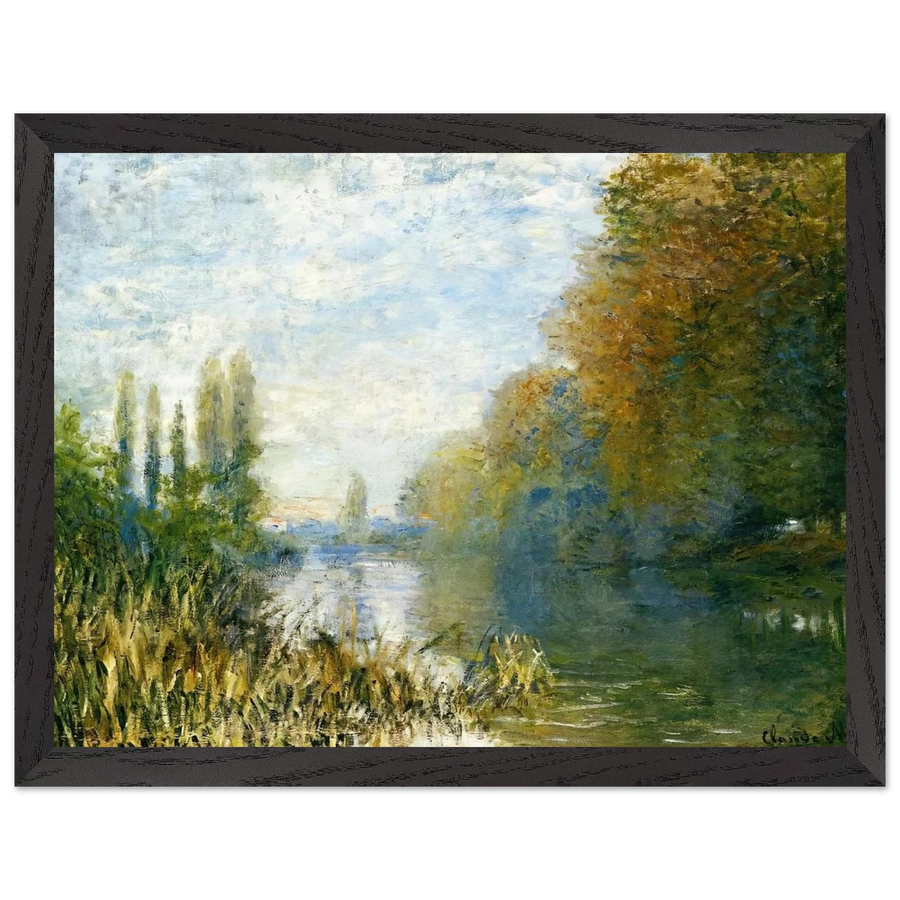 The Banks of The Seine in Autumn by Claude Monet — Framed art print at Zephyeer