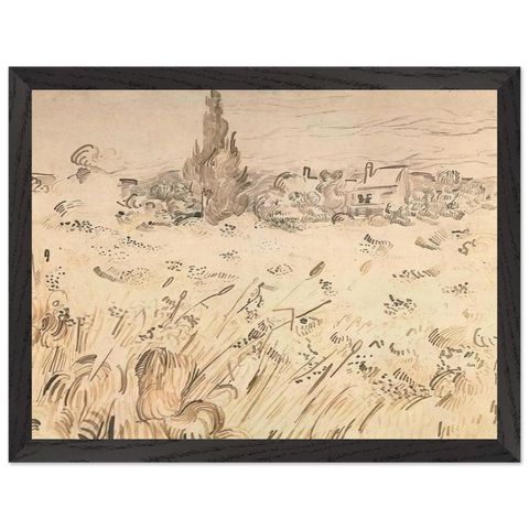 Wheat Field with Cypresses by Vincent van Gogh — Framed art print at Zephyeer