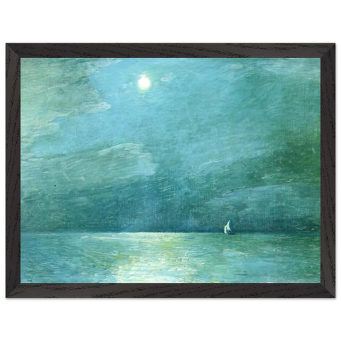 Moonlight on the Sound by Childe Hassam — Framed art print at Zephyeer