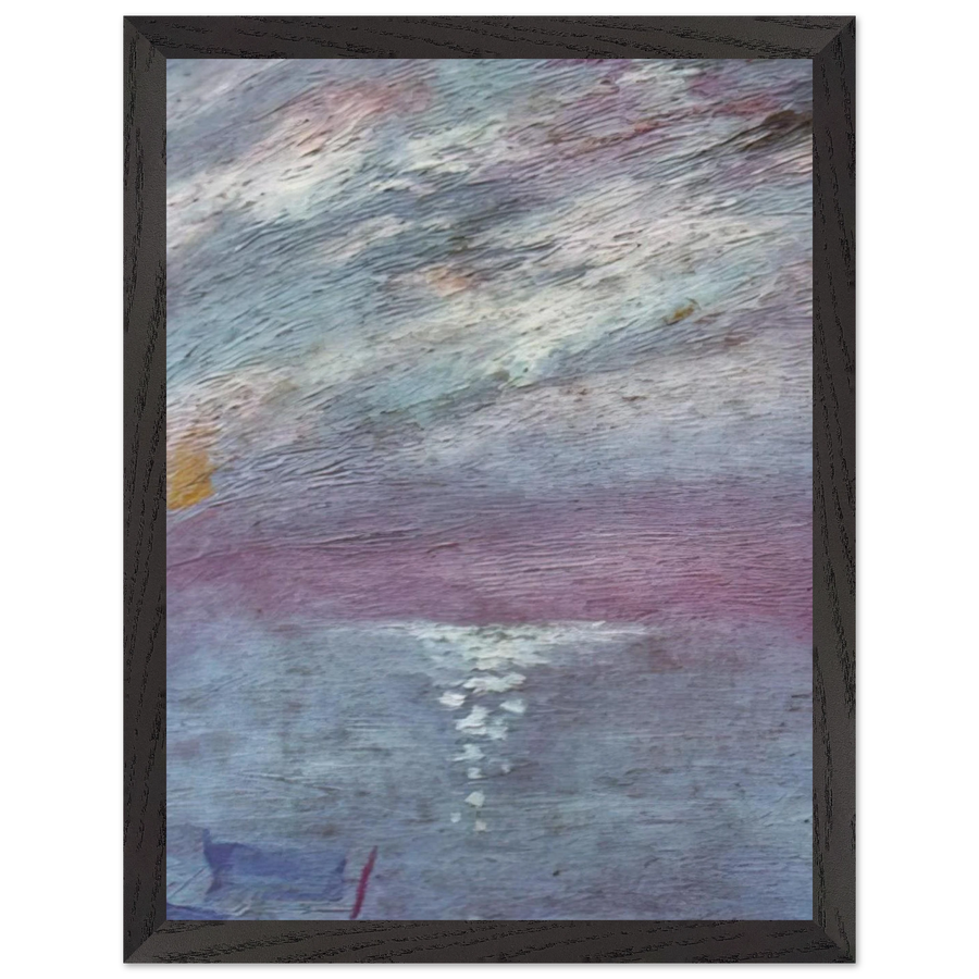 MOONLIGHT OVER THE BAY AT CADAQUES by Salvador Dali — Framed art print at Zephyeer