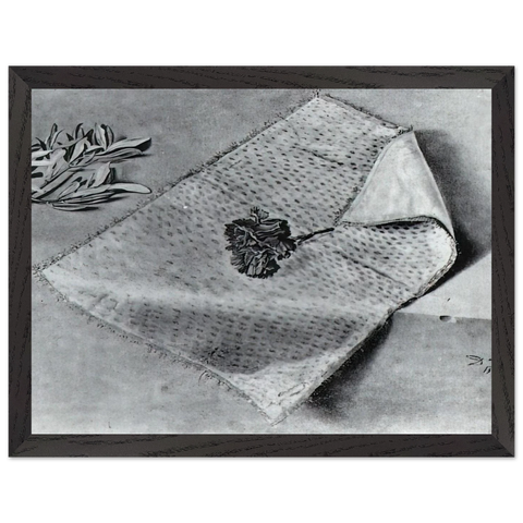 CARNATION AND CLOTH OF GOLD by Salvador Dali — Framed art print at Zephyeer