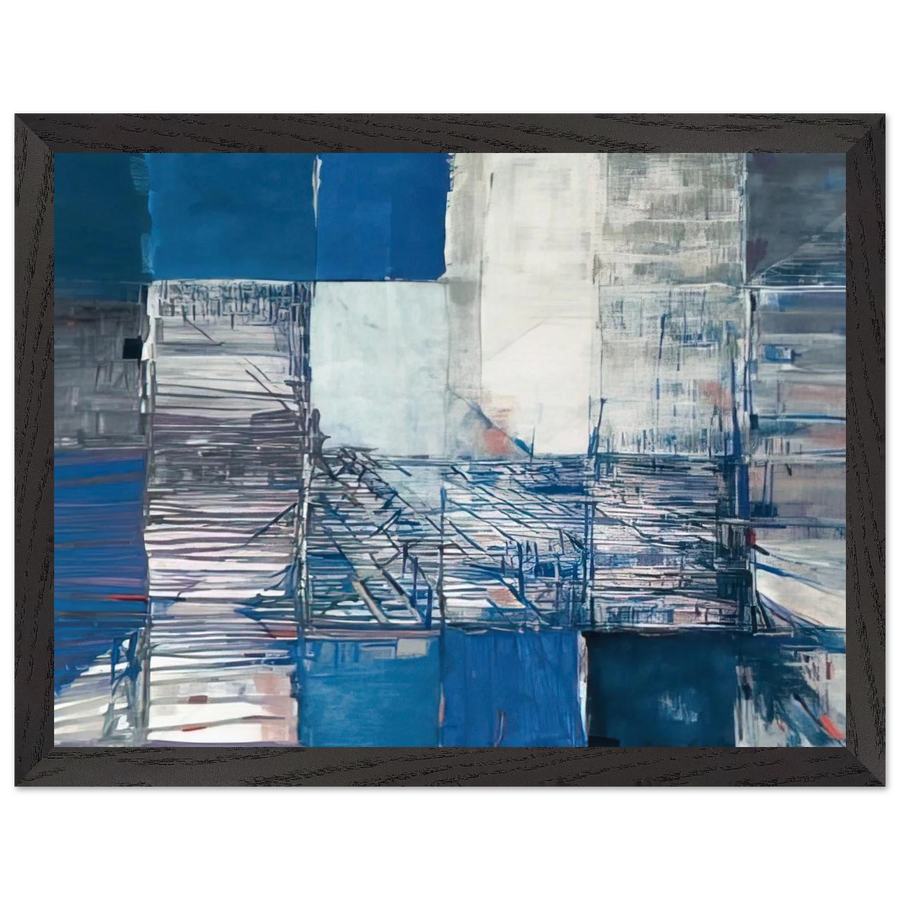 Dislocation du labyrinthe - Tachisme by Maria Helena Vieira da Silva — Framed art print at Zephyeer