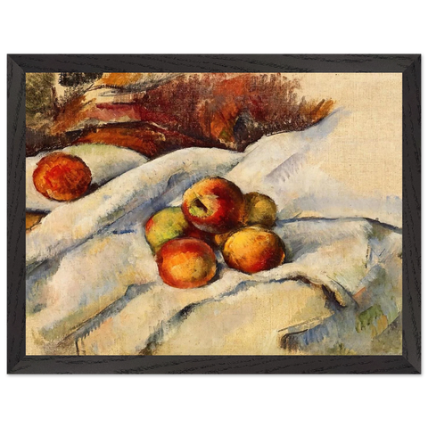 Apples on a Sheet by Paul Cézanne — Framed art print at Zephyeer