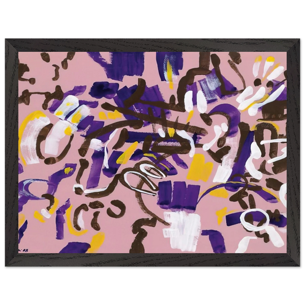 Rosa-Viola-Bianco - 1968 by Carla Accardi — Framed art print at Zephyeer