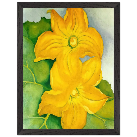 Squash Blossoms I by Georgia O'Keeffe — Framed art print at Zephyeer