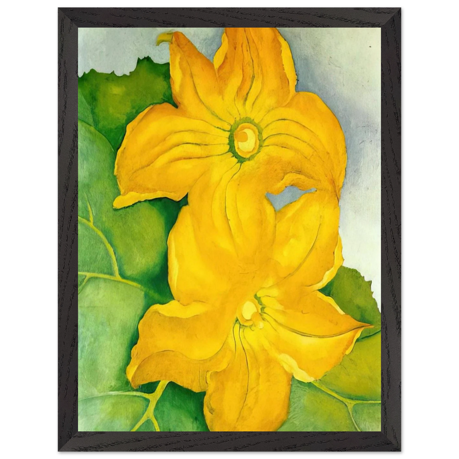 Squash Blossoms I by Georgia O'Keeffe — Framed art print at Zephyeer