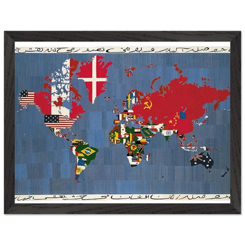 MAPPA 1978 by Alighiero Boetti — Framed art print at Zephyeer