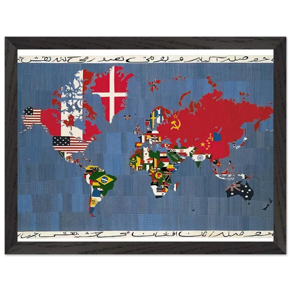 MAPPA 1978 by Alighiero Boetti — Framed art print at Zephyeer