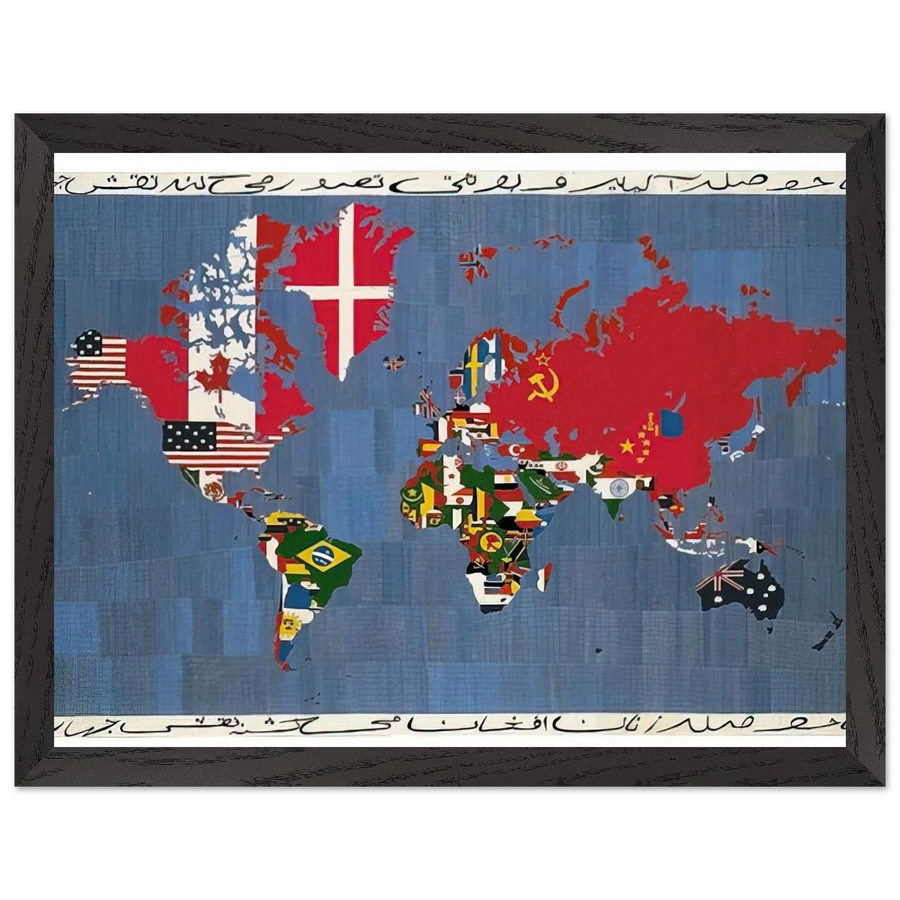 MAPPA 1978 by Alighiero Boetti — Framed art print at Zephyeer