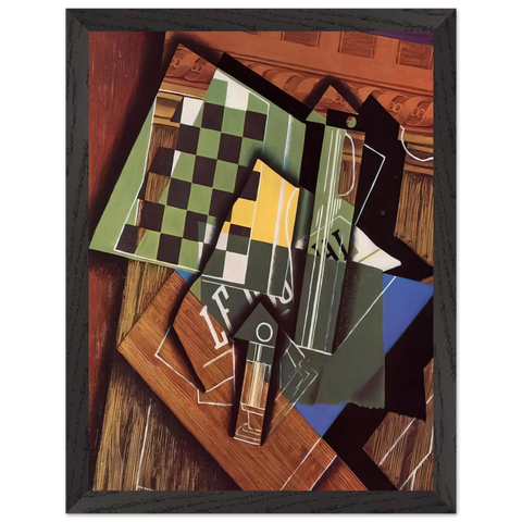 THE CHECKERBOARD 1915 by Juan Gris — Framed art print at Zephyeer